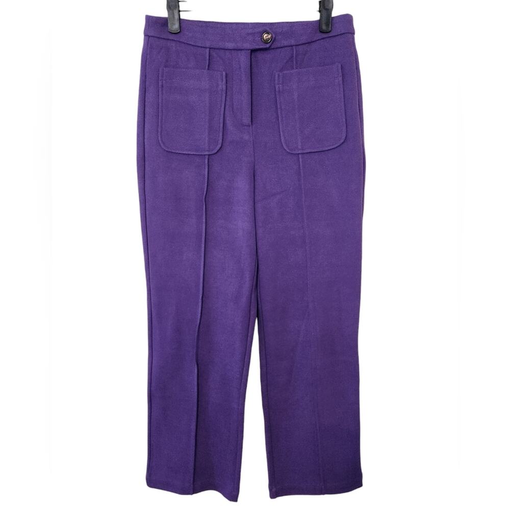 NWT Frnch High Waist Violet Tab Waist trousers Small